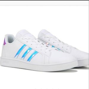 Adidas Grand Court iridescent shoes!
